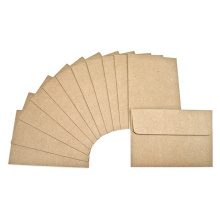 Custom your logo design matte touch card/letter package kraft paper envelope